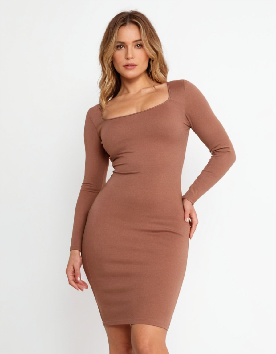 Kleid mit eingebauter Shapewear – Formendes und Stilvolles Kleid